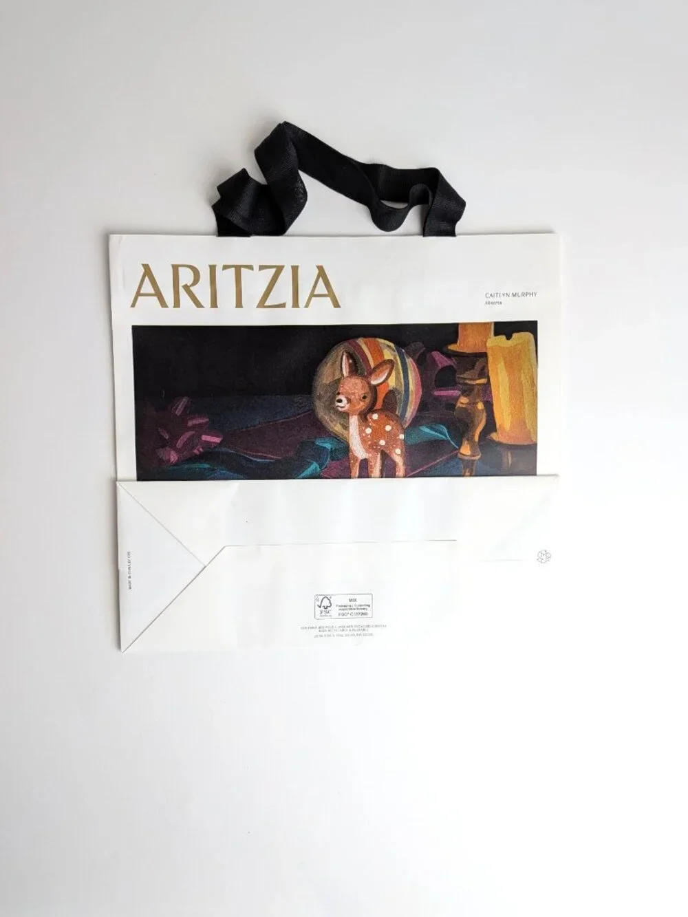 Lot of 4 Aritzia Artist Shopping Bags Gregory Crewdson Carlijn Jacobs Murphy